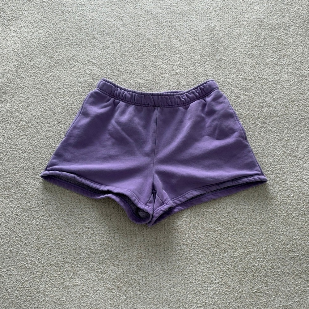 Aritzia TNA Cozy Fleece Short 3" size small in purple
